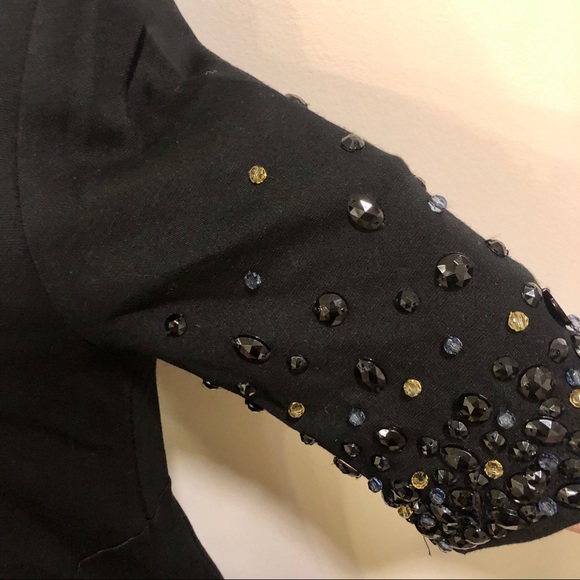 EUC Black beaded knit dress! - Picture 2 of 2